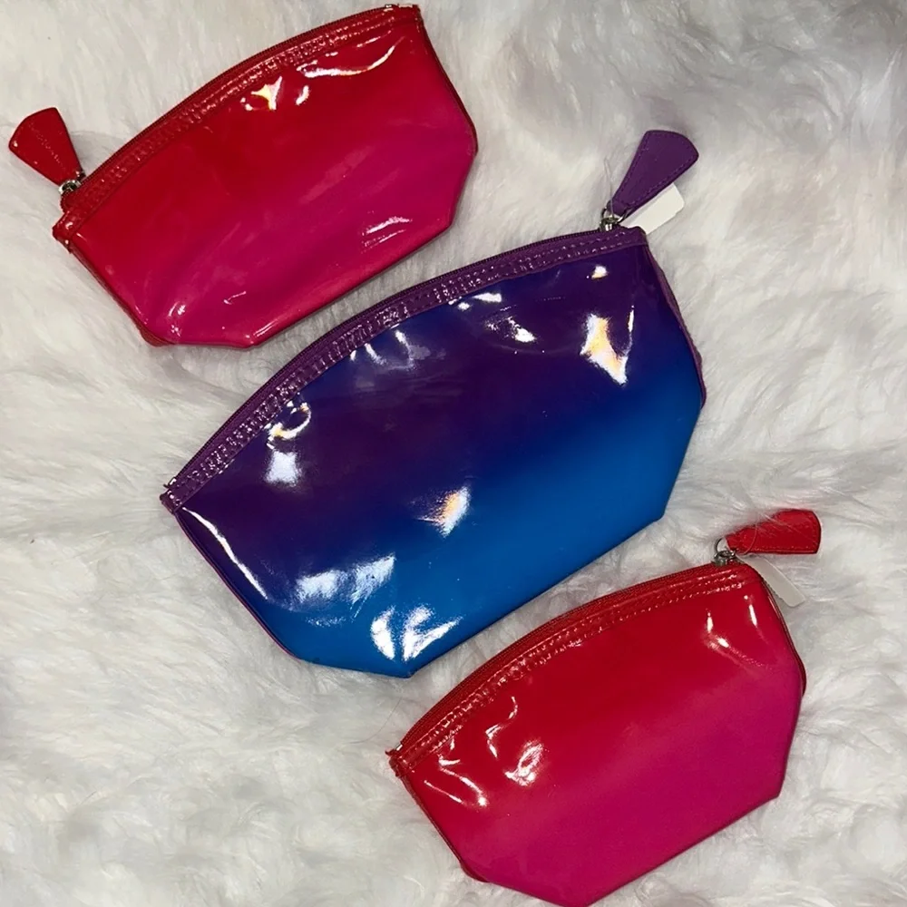 Bath & Body Works‎ Ombré Colorful Women's Cosmetic Pouch Set